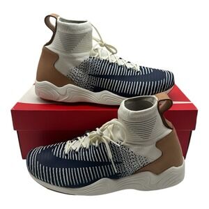 Nike Zoom Mercurial XI Flyknit Shoes Men 13 Sail College Navy Sneaker 844626-101